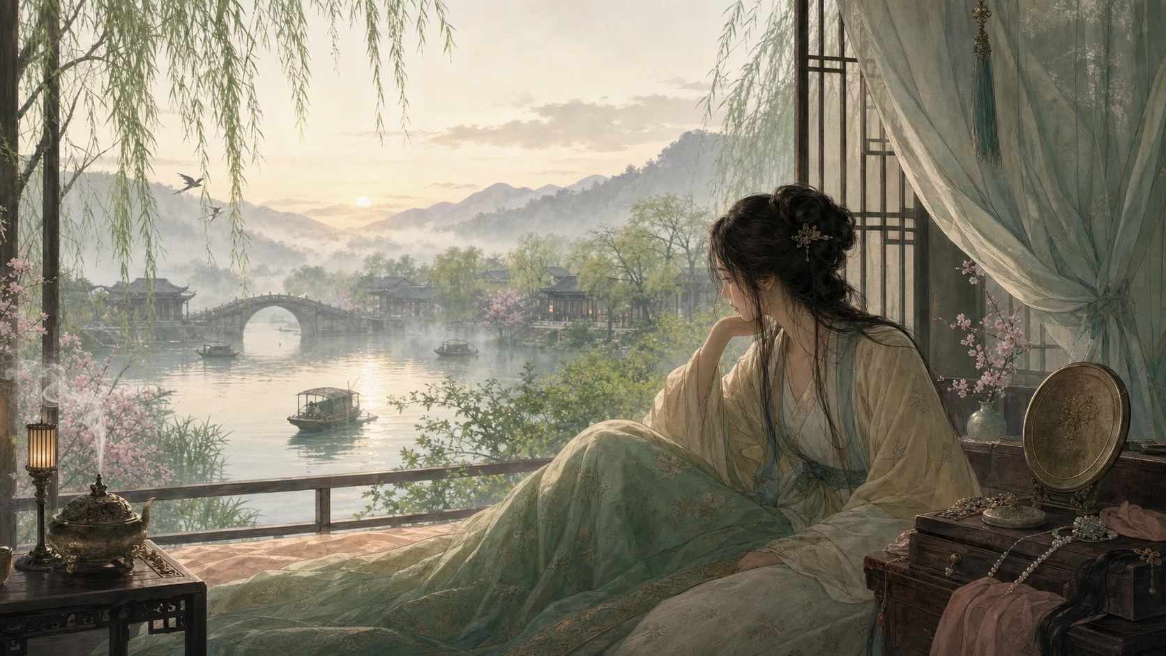 自春来惨绿愁红