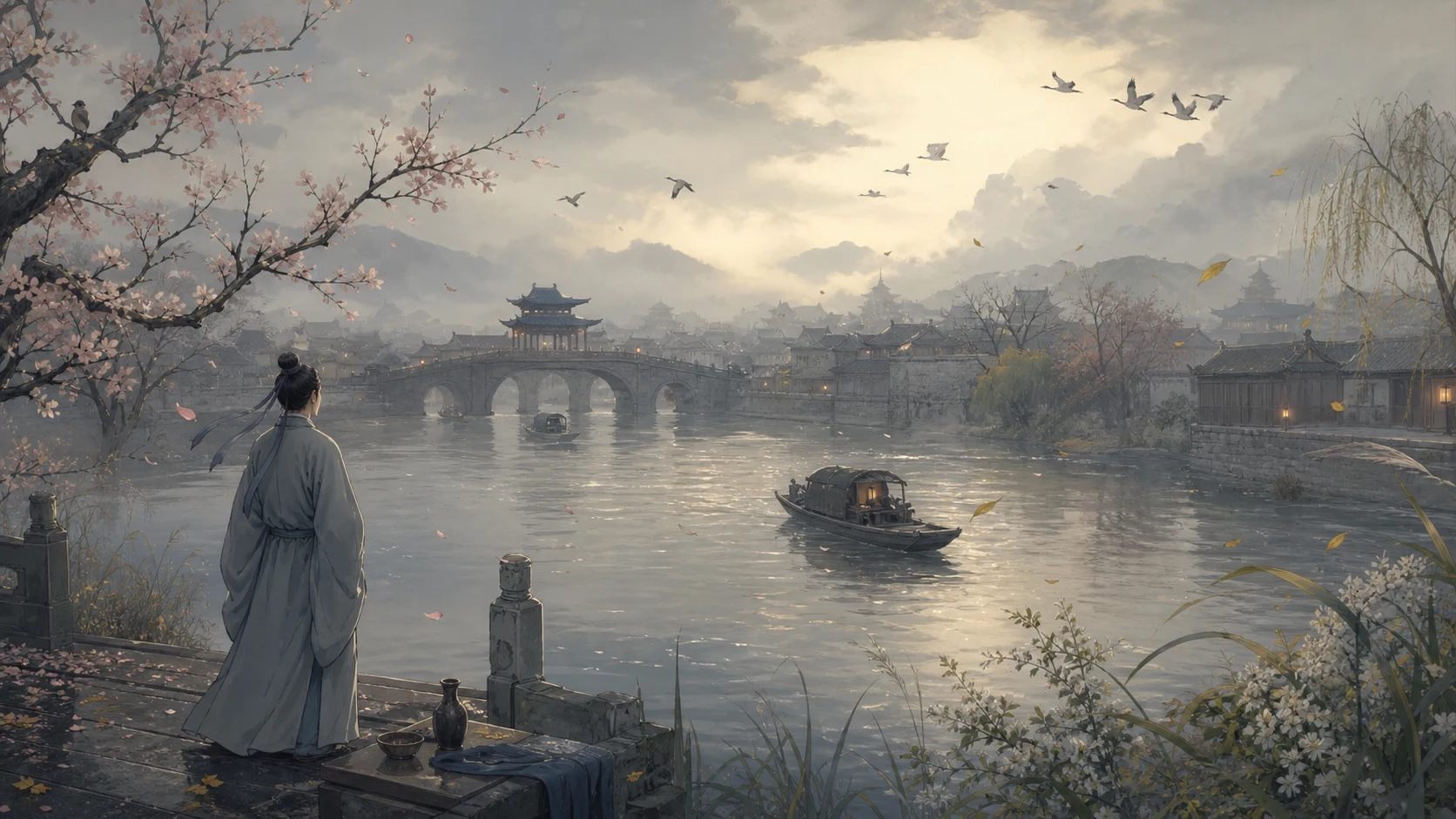 水边沙外