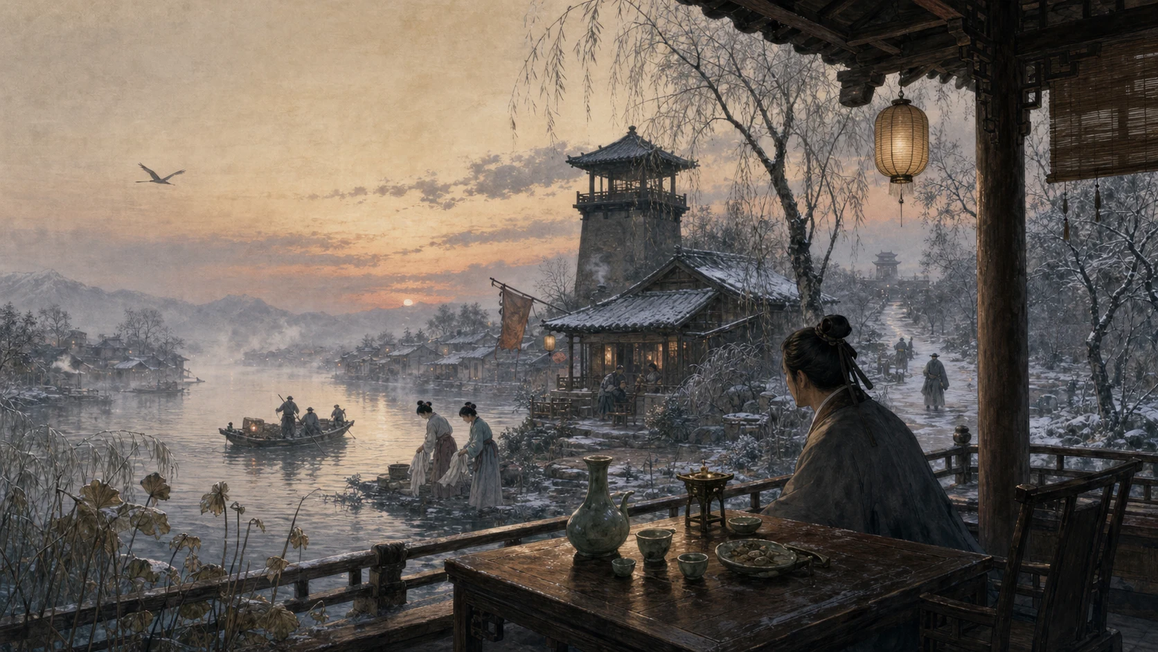 冻云黯淡天气