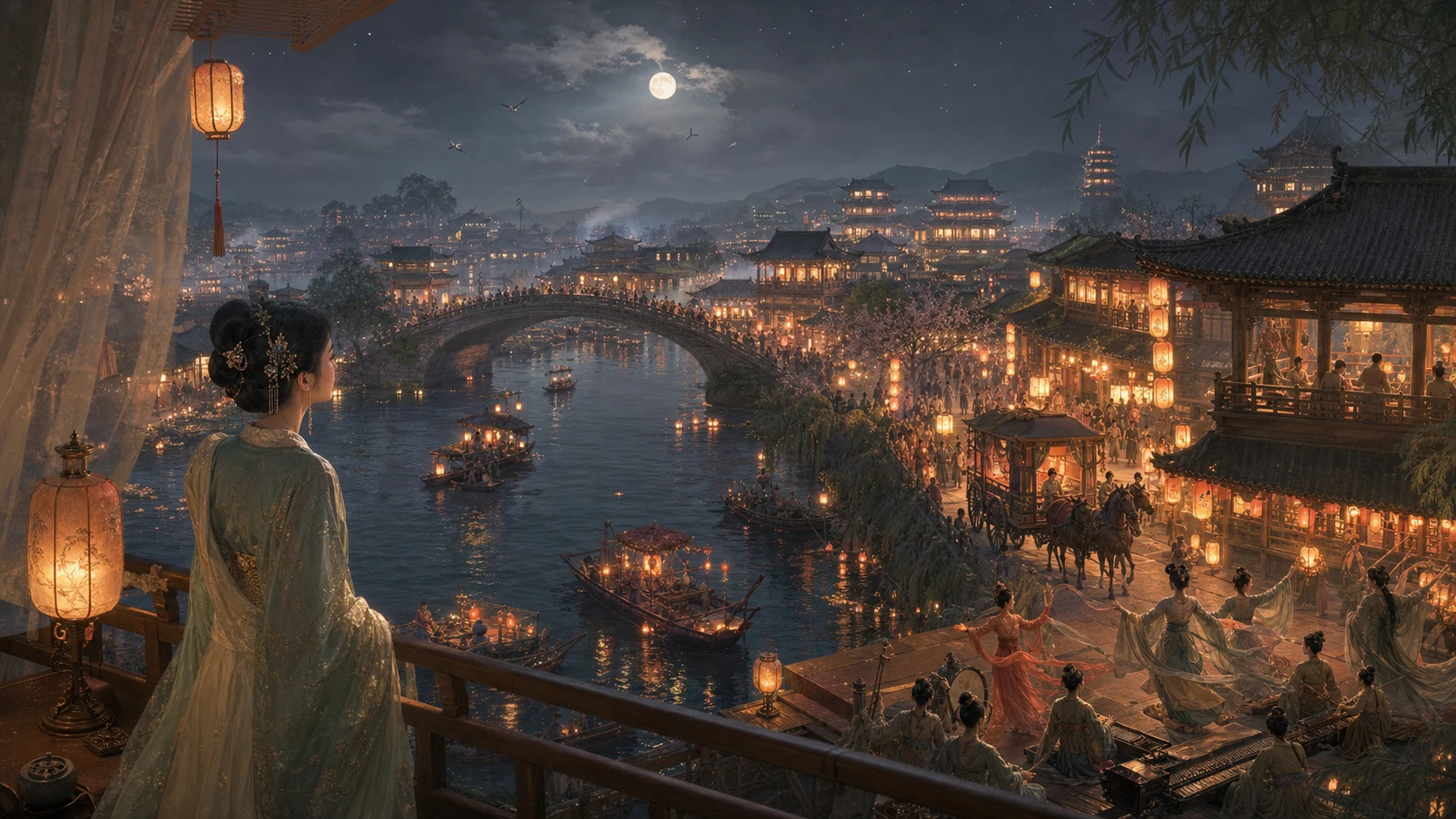 试灯夜初晴