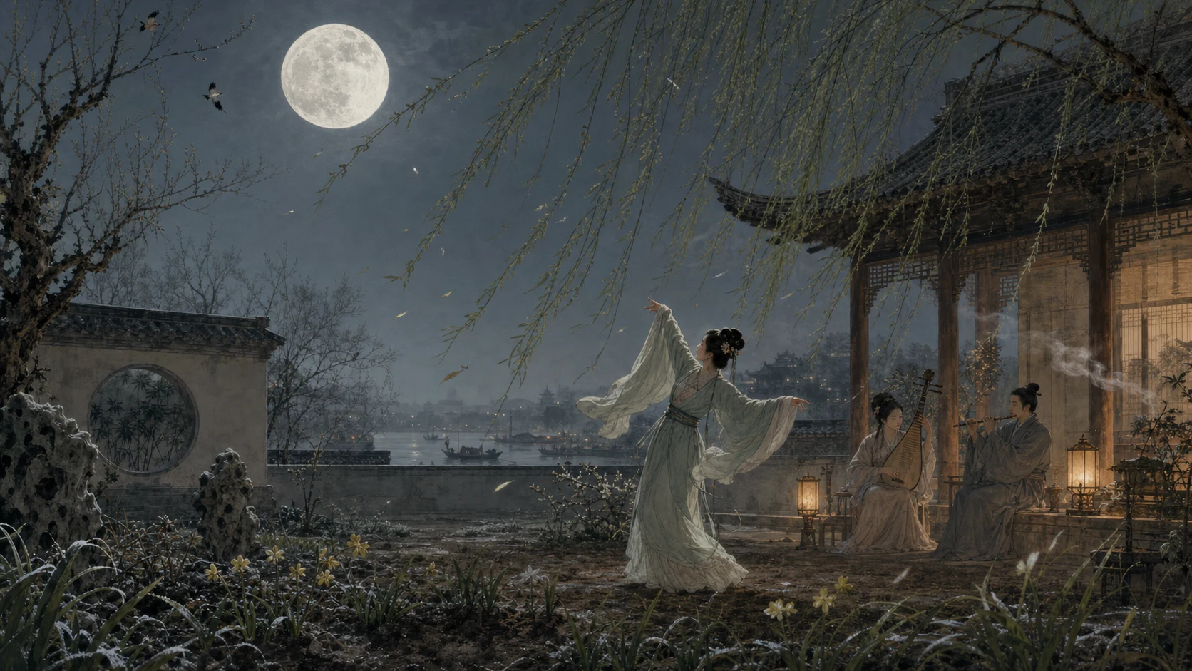 移得绿杨栽后院
