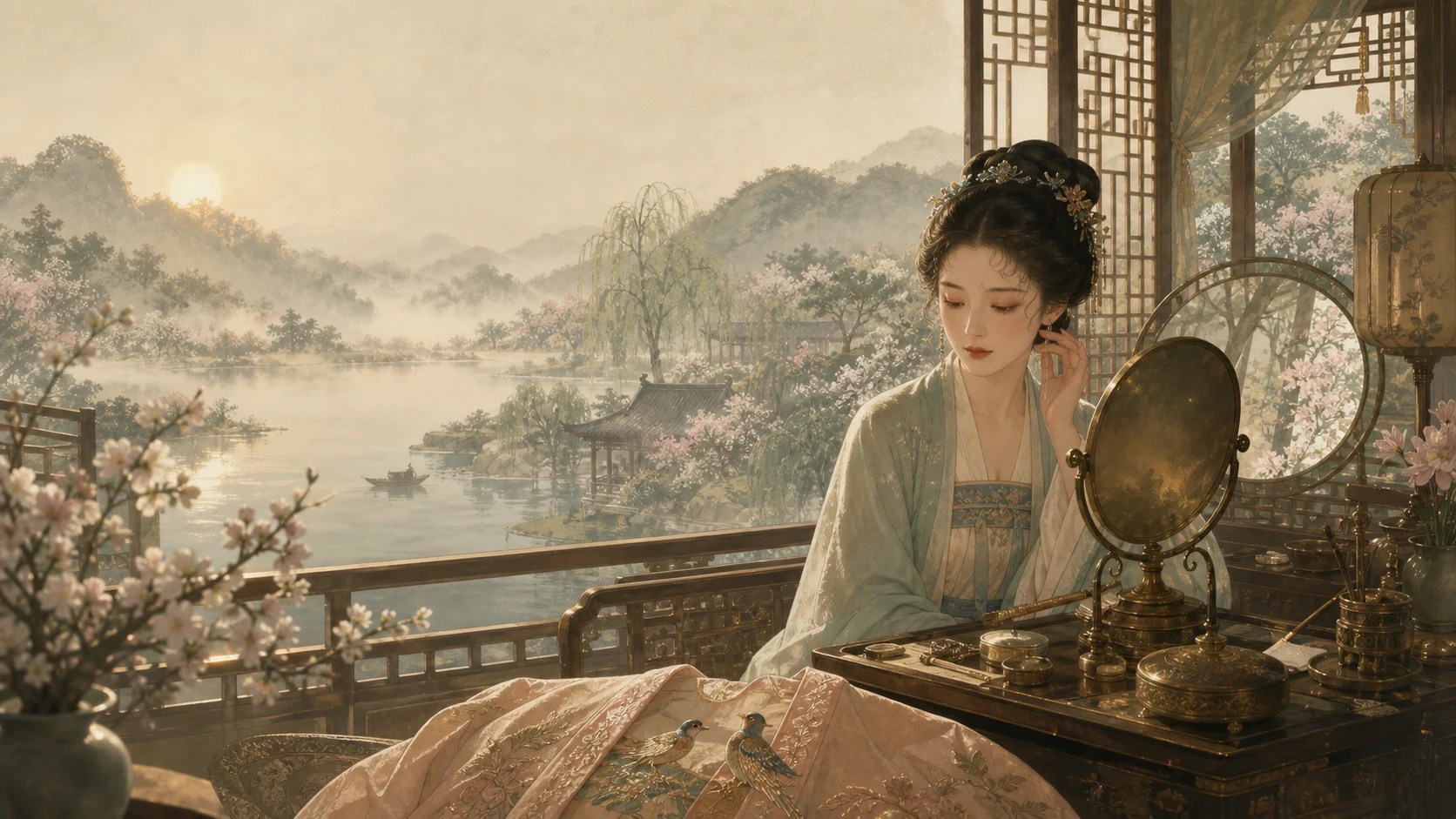 小山重叠金明灭