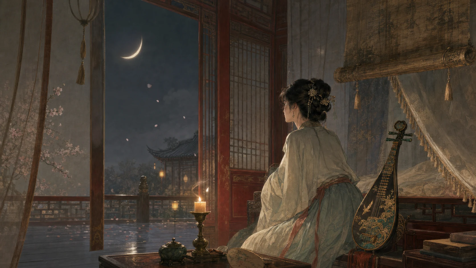 红楼别夜堪惆怅