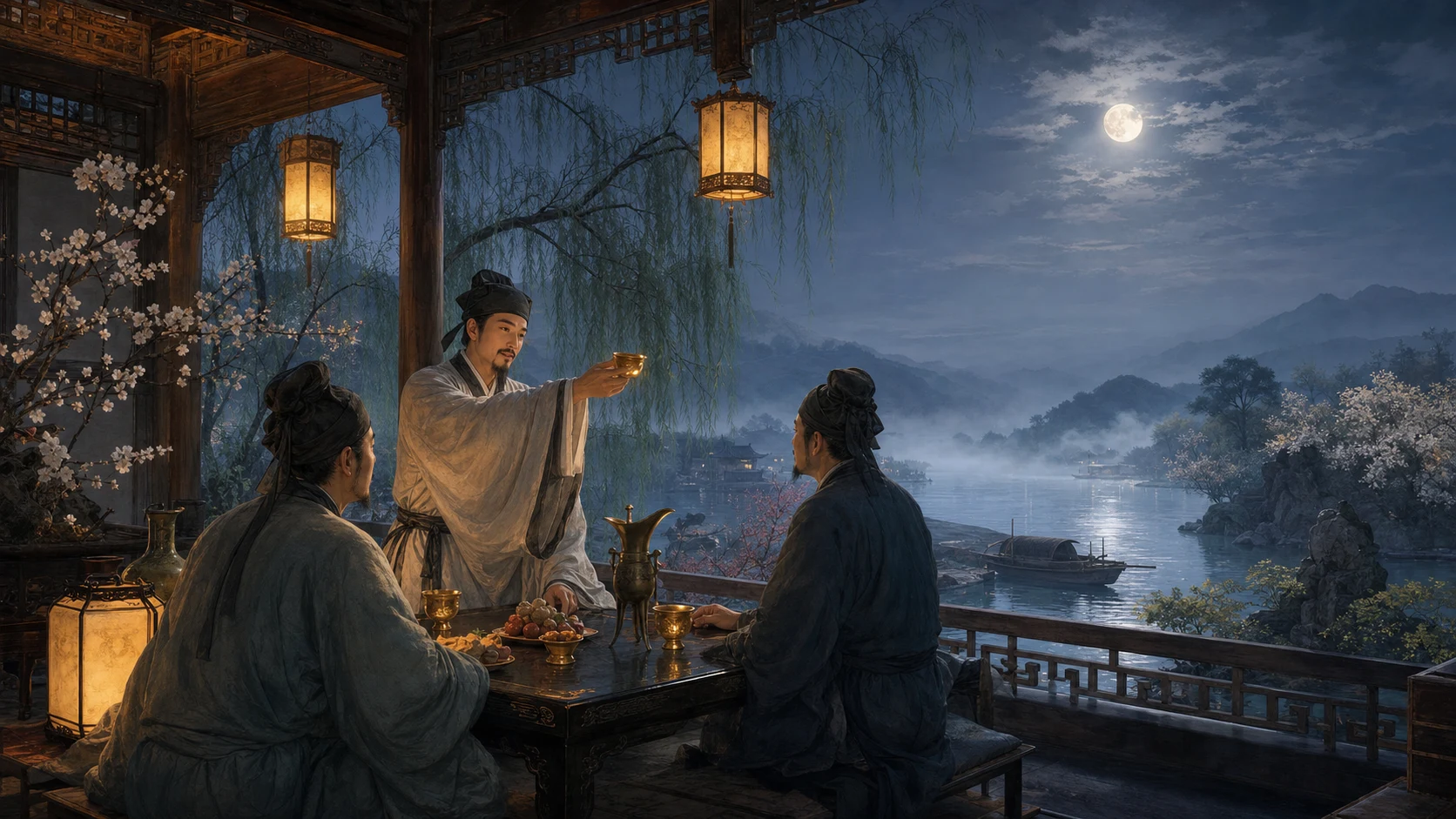 劝君今夜须沉醉