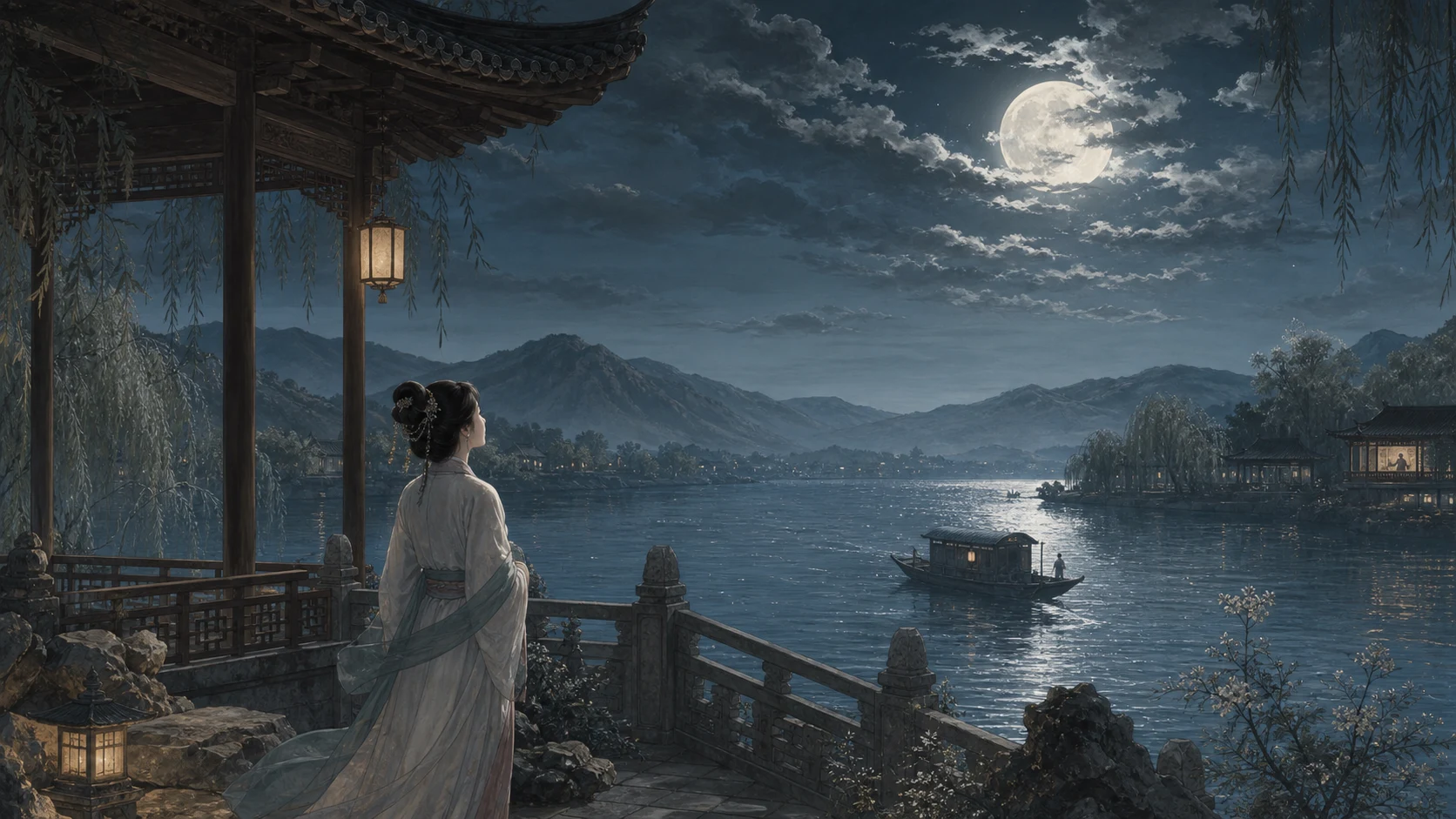 天上月