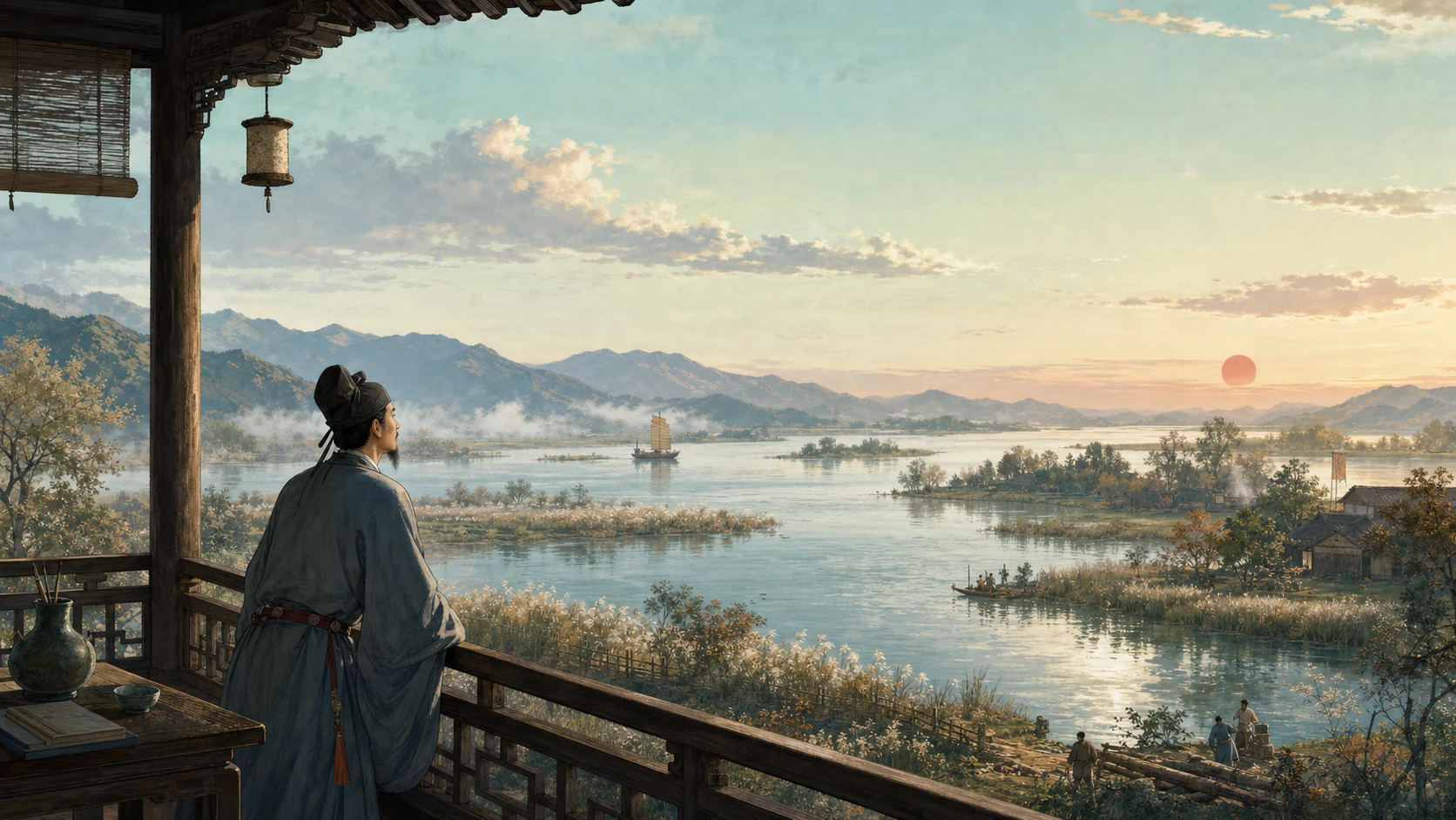 一带江山如画