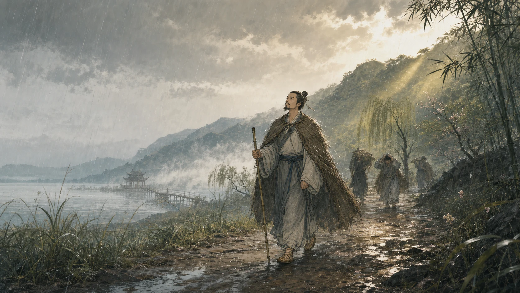 莫听穿林打叶声