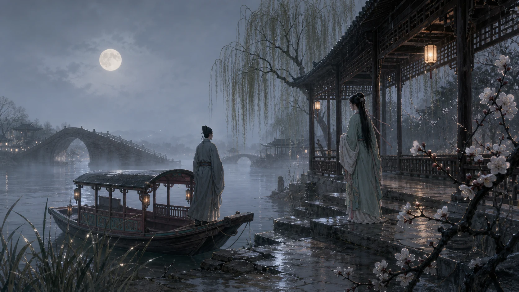 与君别