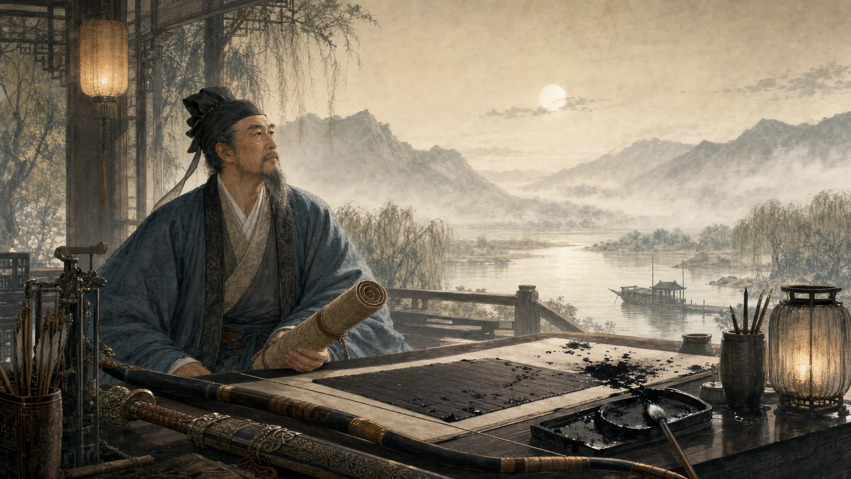 答九华叶贤良