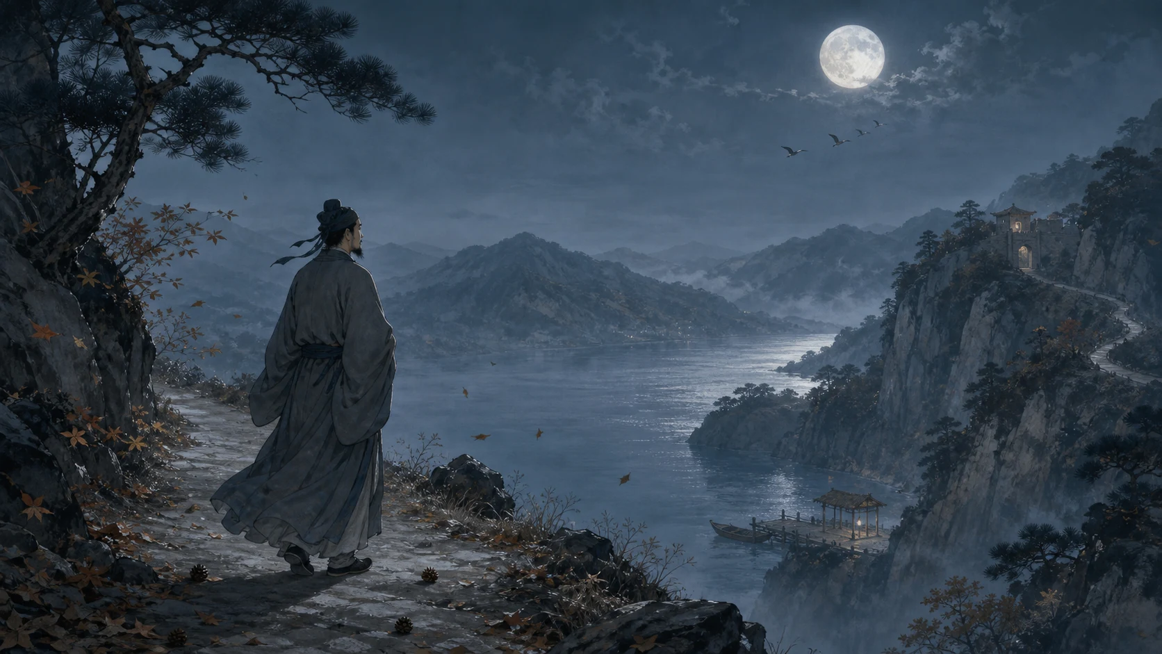 秋夜寄邱员外