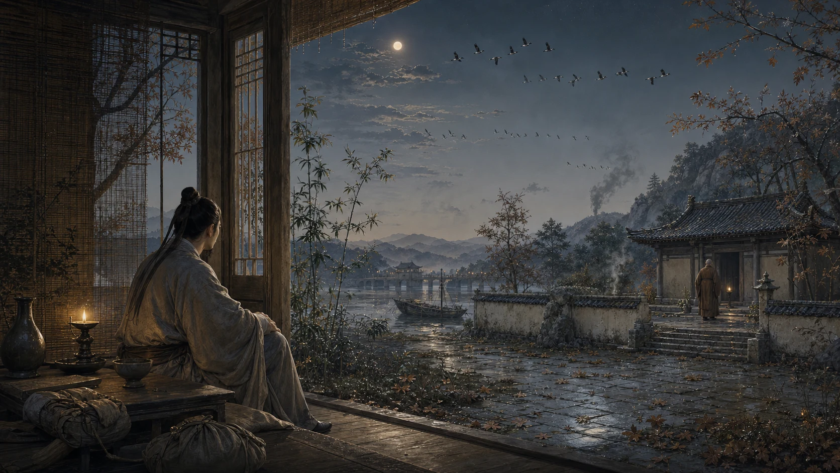 灞上秋居
