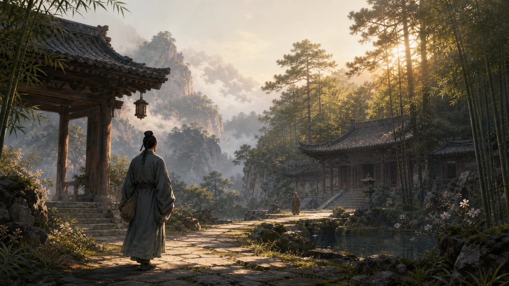 题破山寺后禅院