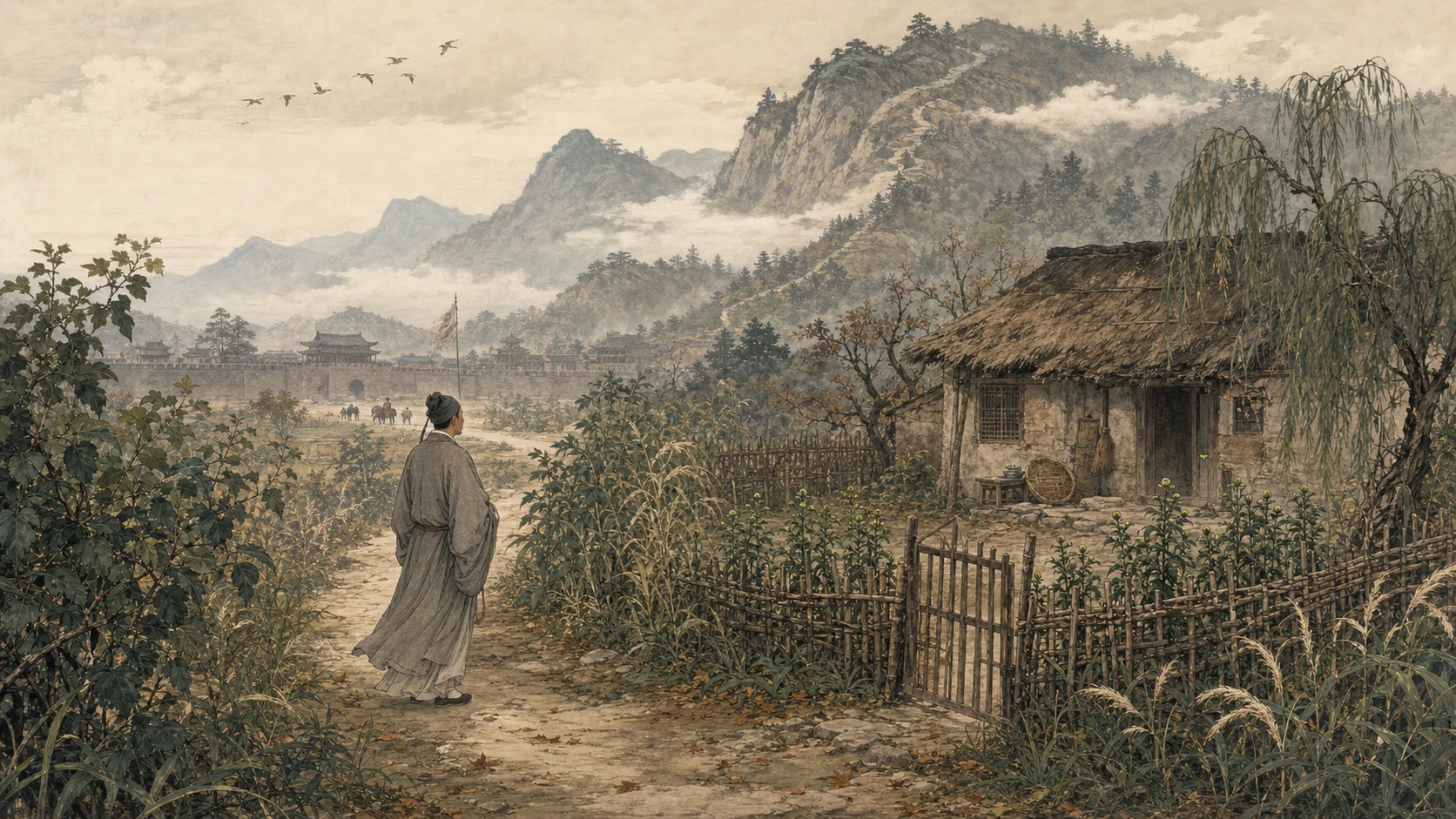 寻陆鸿渐不遇