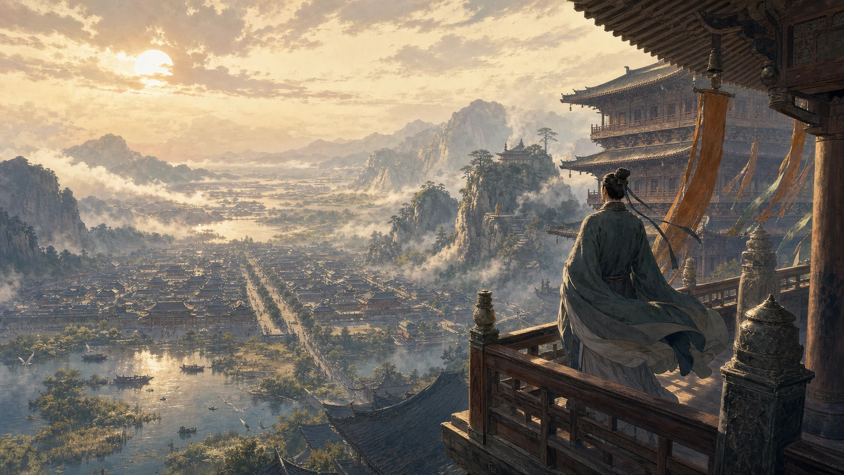 与高适薛据同登慈恩寺浮图