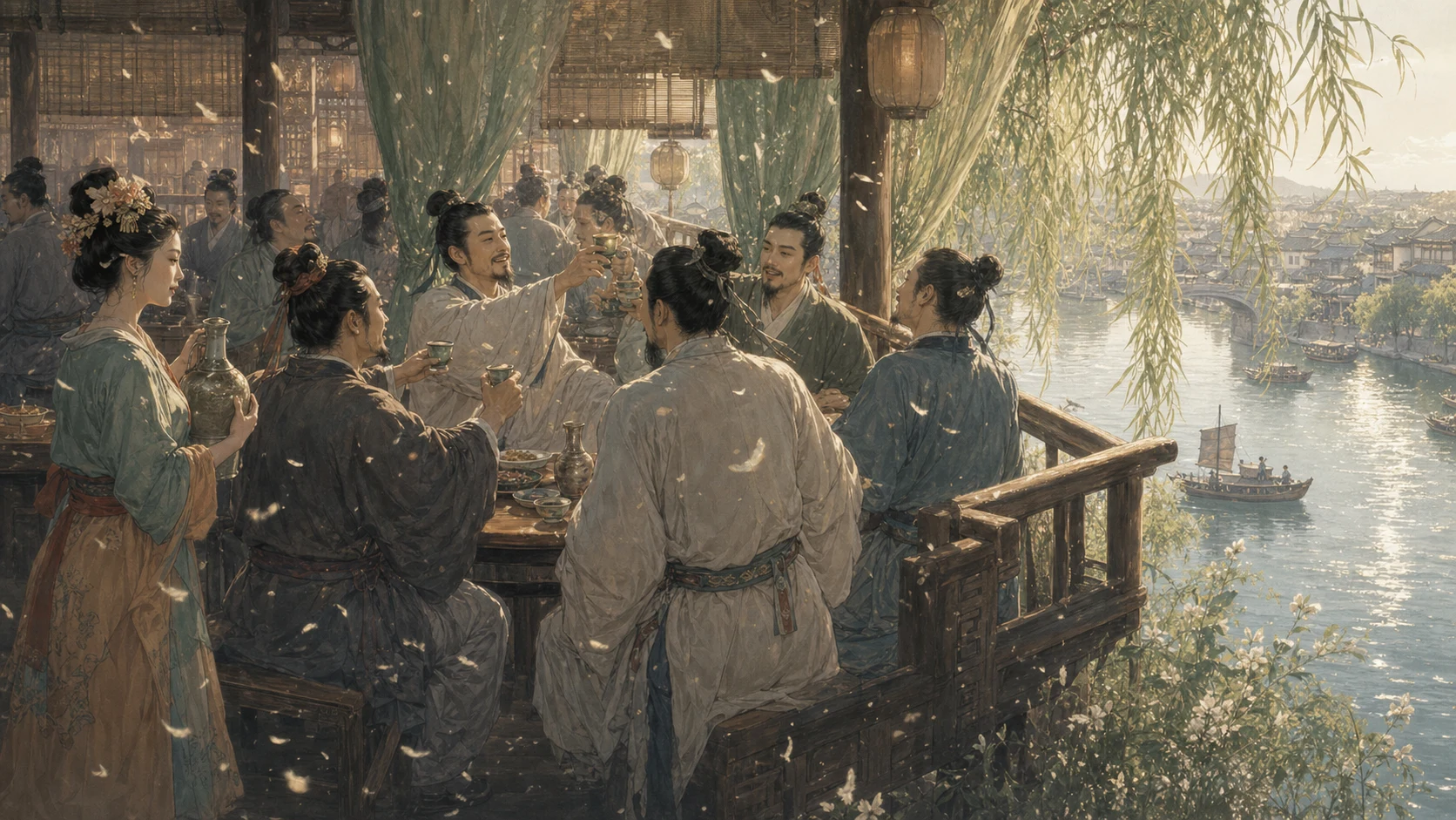 金陵酒肆留别