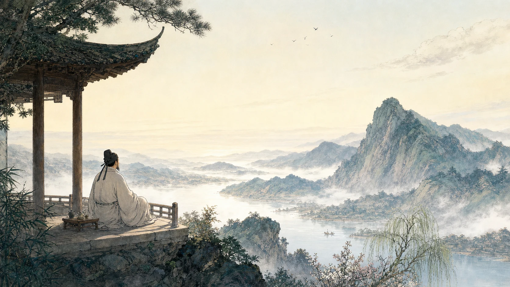 独坐敬亭山