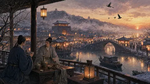 满庭芳·晚景