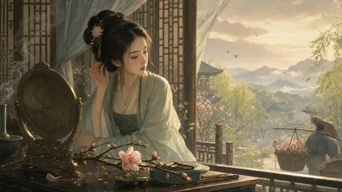 减字木兰花·卖花担上