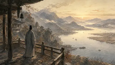 秋日登吴公台上寺远眺