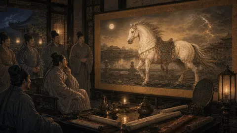 韦讽录事宅观曹将军画马图