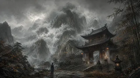 谒衡岳庙遂宿岳寺题门楼